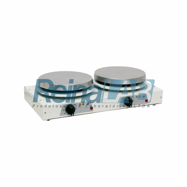 Bateria de Placa Aquecedora com Plataforma 2 Provas Dupla Redonda em Alumínio de 18cm (980w) - Volt 230v.