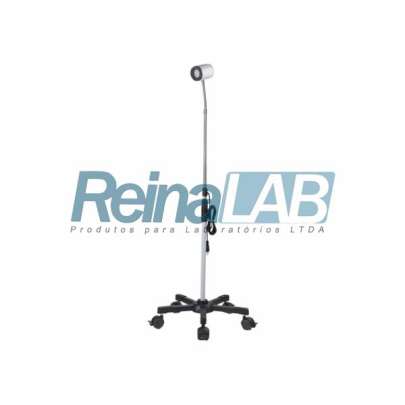 Foco Clínico de Pedestal com 1 Lâmpada Led e Rodízios - Volt. 110/220v.
