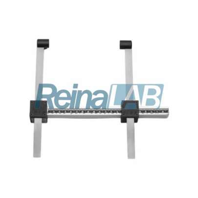 Paquímetro em Alumínio com Ponteiras Móveis para Medição Corporal e Ósseas -  Cap. 180-210mm.