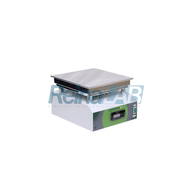 Chapa/Placa Aquecedora Digital Com Plataforma Retângular em Alumínio de 250x250mm (600w) - Volt.110/220v