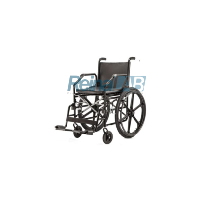 Cadeira de Rodas em Aço Carbono C/ Assento 45cm (Courvim) e Pneus Infláveis - Cap. 100kg