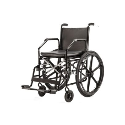Cadeira de Rodas em Aço Plus Nylon Preta-0
