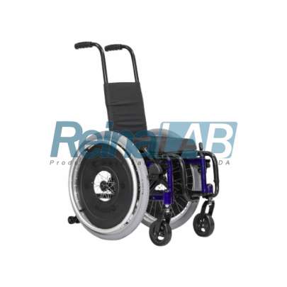 Cadeira de Rodas em Alumínio com Pneus Infláveis - Cap. 75kg.