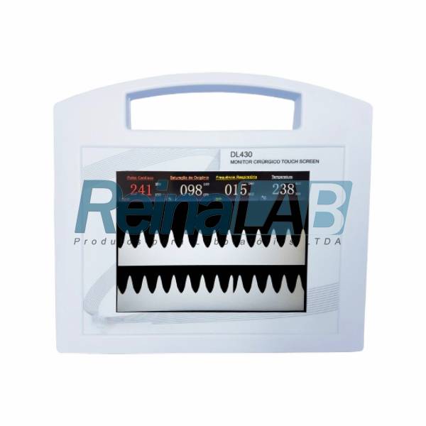 Monitor Cirúrgico (Oxímetro) com Touch Screen para Uso Veterinário