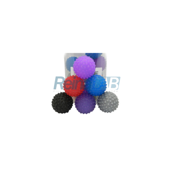 Mini Ball (Exercitador de Mão/Bola de Massagem) Para Fisioterapia - Pote Com 20 unidades