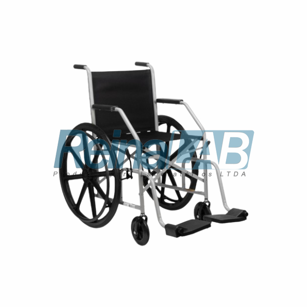 Cadeira de Rodas em Aço Carbono com Assento 40cm - Cap. 85kg. - Imagem 2