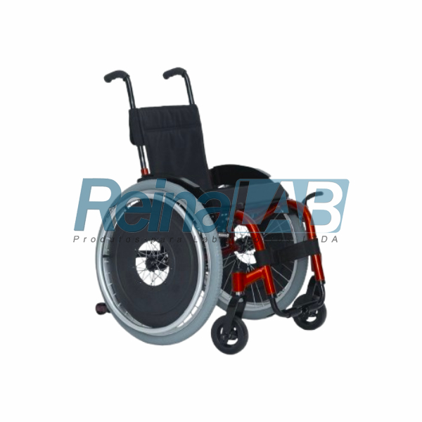 Cadeira de Rodas em Alumínio com Assento 40-45cm e Pneus Infláveis - Cap. 80kg.