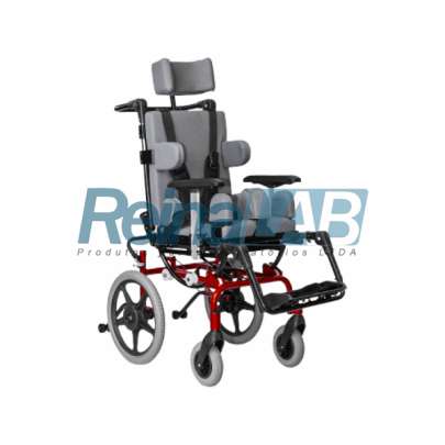 Cadeira de Rodas em Alumínio Postural Infantil com Sistema de Crescimento - Cap. 80kg