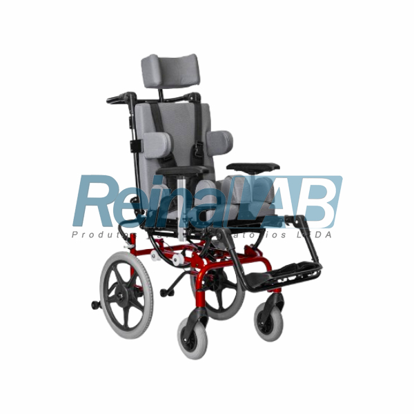 Cadeira de Rodas em Alumínio Postural Infantil com Sistema de Crescimento - Cap. 80kg
