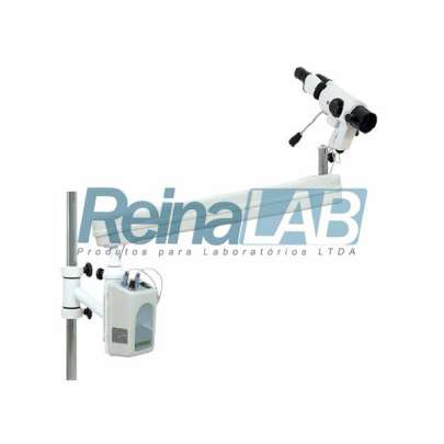 Colposcópio Binocular Variável com Divisor Imagem, Câmera e Braço Articulado para Maca - 110/220v.