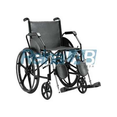 Cadeira de Rodas em Aço Carbono com Assento 44cm (Courvim) - Cap. 100kg.