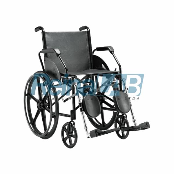 Cadeira de Rodas em Aço Carbono com Assento 44cm (Courvim) - Cap. 100kg.