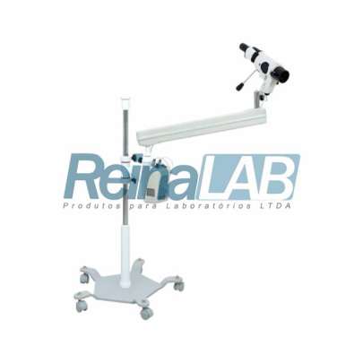 Colposcópio Binocular Fixo com Braço Articulado e Rodízios - Volt. 110/230v.