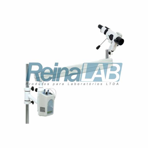 Colposcópio Binocular Fixo com Divisor Imagem/ Câmera e Braço Articulado para Maca - Volt. 110/220v.