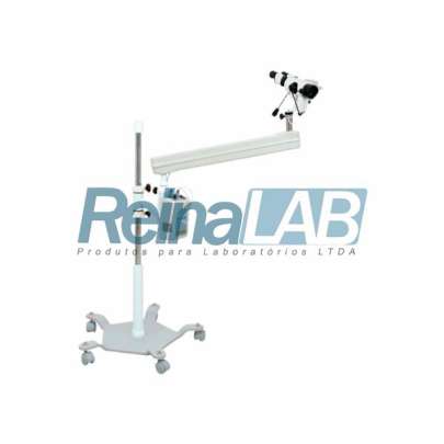 Colposcópio Binocular Variável com Braço Articulado, Divisor Imagem, Câmera e Rodízio - 110/230v.