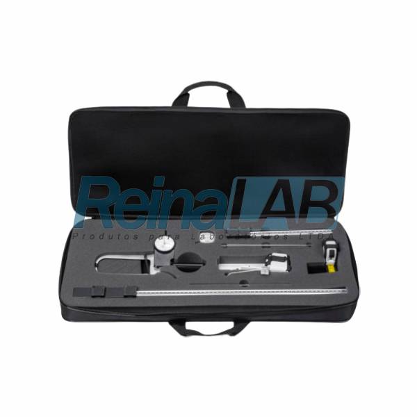 Kit Antropométrico Profissional (Plicômetro/ Paquímetro/ Estadiômetro/ Segmômetro e Trena)