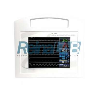 Monitor Multiparamétrico com Touch Screen (Pressão Invasiva) para Uso Veterinário