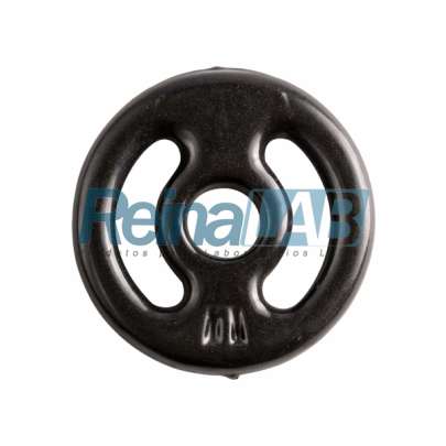 Anilha Emborrachada Cor Preto.