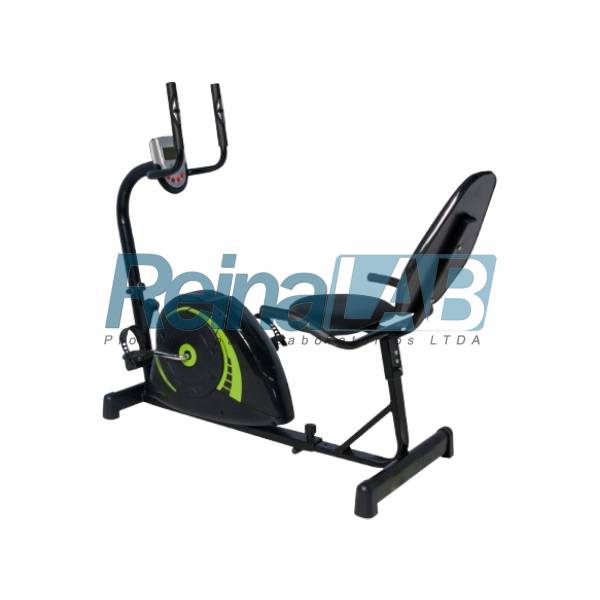 Bicicleta Ergométrica Horizontal Magnética Concept H - Cor Preta.