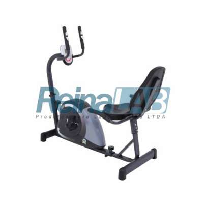 Bicicleta Ergométrica Horizontal Magnética MAG 5000H - Cor Chumbo/ Cinza