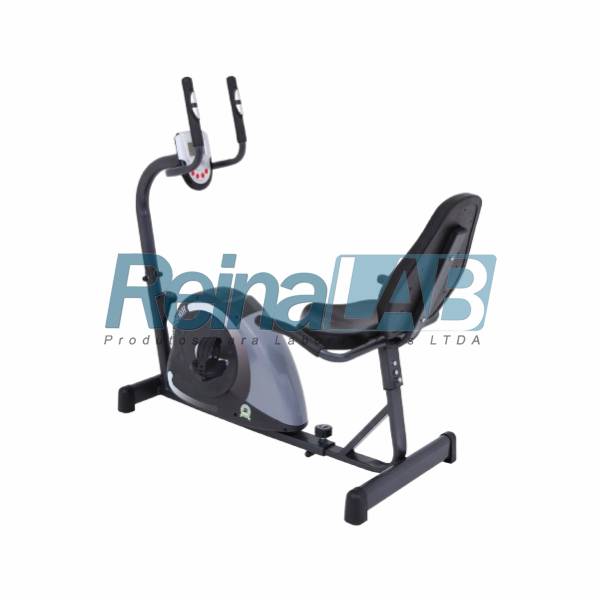 Bicicleta Ergométrica Horizontal Magnética MAG 5000H - Cor Chumbo/ Cinza