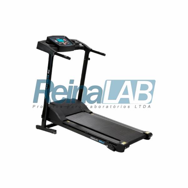 Esteira Eletrônica Dobrável Cor Preta e Azul - Cap. 120kg - Bivolt.