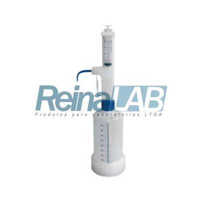 Repipetador em Poli (PP) - Regulagem de 1 a 20ml com Frasco de 1000ml.