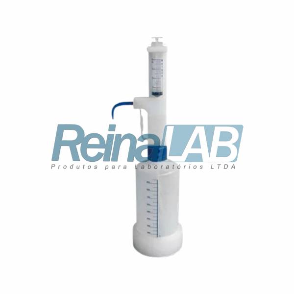 Repipetador em Poli (PP) - Regulagem de 1 a 20ml com Frasco de 1000ml.
