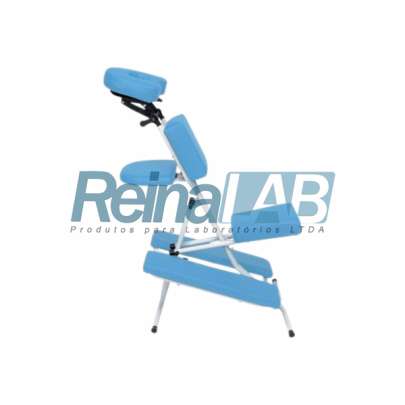 Cadeira Quick Massagem/ Shiatsu Dobrável Cor Azul Claro