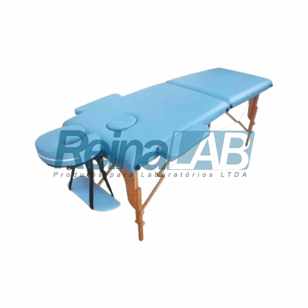 Divã (Mesa/Maca) Portátil Standard - Cor Azul Claro