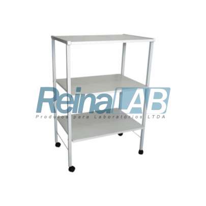 Mesa Auxiliar Luxo com 3 Prateleiras