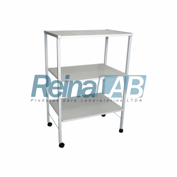 Mesa Auxiliar Luxo com 3 Prateleiras