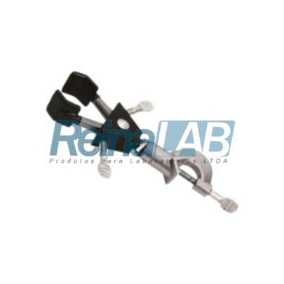 Pinça/Garra em Alumínio com 2 Braços/ Garra Giratória de Abertura 16 a 52mm e Haste até 16mm.