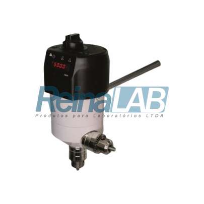 Agitador Mecânico Microprocessador Digital com Suporte e Mufa para Produtos Semi-Viscosos - Cap. 25lts - Bivolt.