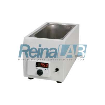 Banho de Aquecimento Retangular com Isolamento Digital até 95°c (900w) - Cap. 6lts - Volt. 115v.