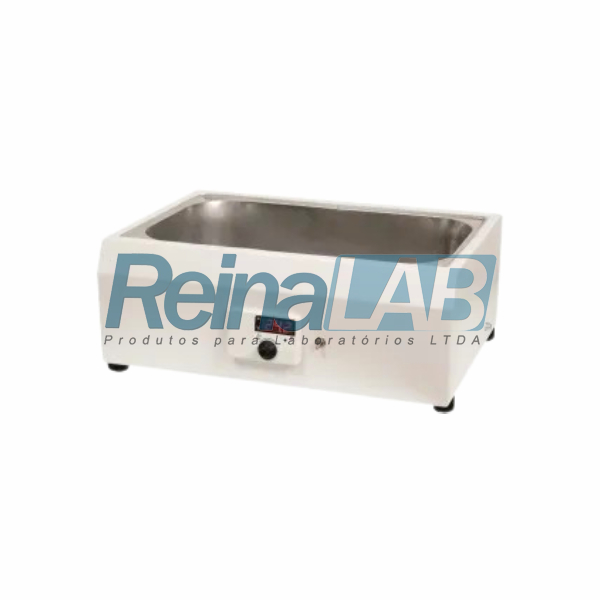 Banho de Aquecimento Retangular com Isolamento Digital até 95°c (1400w) - Cap. 20lts - Volt. 115v.