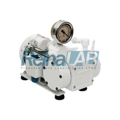 Bomba a Vácuo Tipo Diafragma (30mbar) Isento de Óleo com Resistência Química - Vazão 18lts/min - 115/230v.