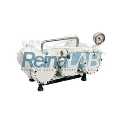 Bomba a Vácuo Tipo Diafragma (5mbar) Isento de Óleo com Resistência Química - Vazão 34lts/min - 115/230v.