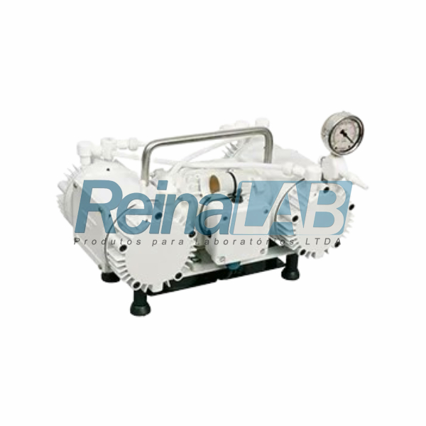 Bomba a Vácuo Tipo Diafragma (5mbar) Isento de Óleo com Resistência Química - Vazão 34lts/min - 115/230v.