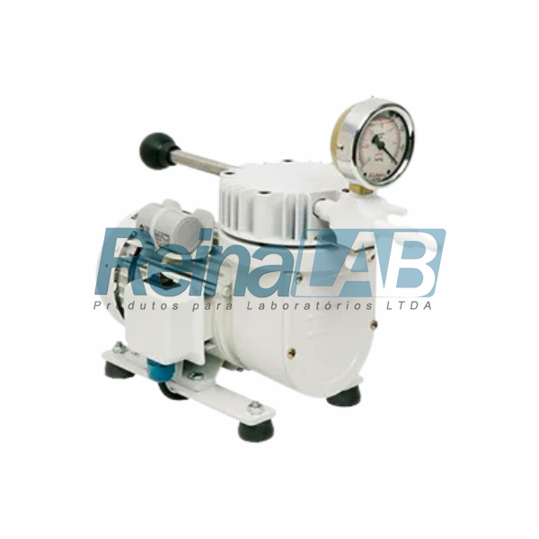 Bomba a Vácuo Tipo Diafragma (90mbar) Isento de Óleo com Resistência Química - Vazão 34lts/min - 115/230v.