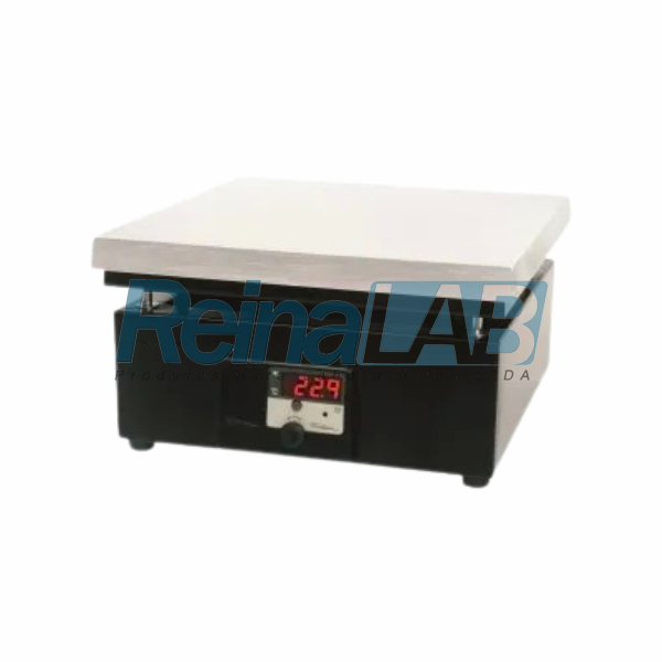 Chapa/Placa Aquecedora Digital com Plataforma Retangular em Alumínio 31x31cm (1600w) - Volt. 230v.