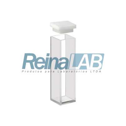 Cubeta de (Vidro) 2 Faces Polidas Standard - Caminho Óptico e Tampa PTFE (Teflon)