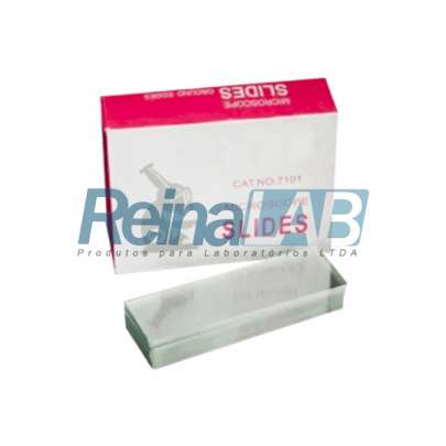 Lâmina para Microscopia - Tam. 26x76mm - Caixa com 50un.