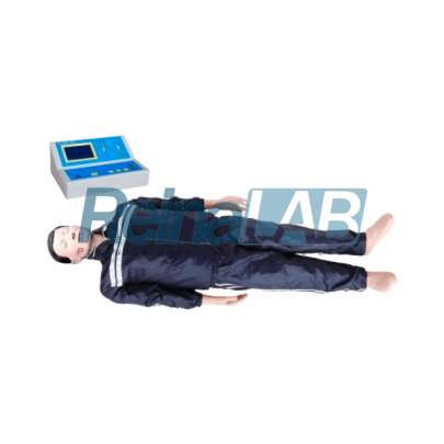 Manequim Adulto Masculino Completo para Treinamento de RCP com Monitor LCD - Tam. Natural