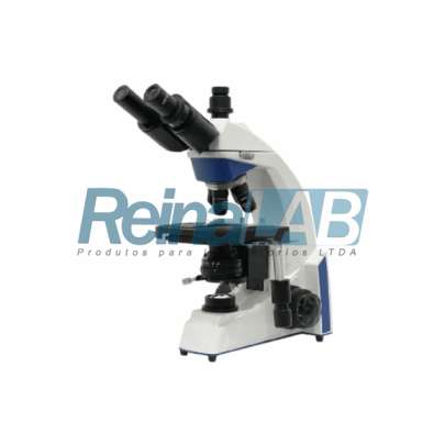Microscópio Biológico Binocular com Ampliação até 16000x Blue - Bivolt.