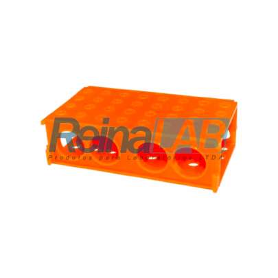 Rack Quatro Faces para Multitubos Retangulares (Tipo Falcon e Eppendorf) - Cap. 80 Tubos (Total)