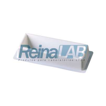 Reservatório de Reagentes (Tipo Coxinho) sem Tampa para Micropipetas - Cap. 55ml - Pacote com 10un.