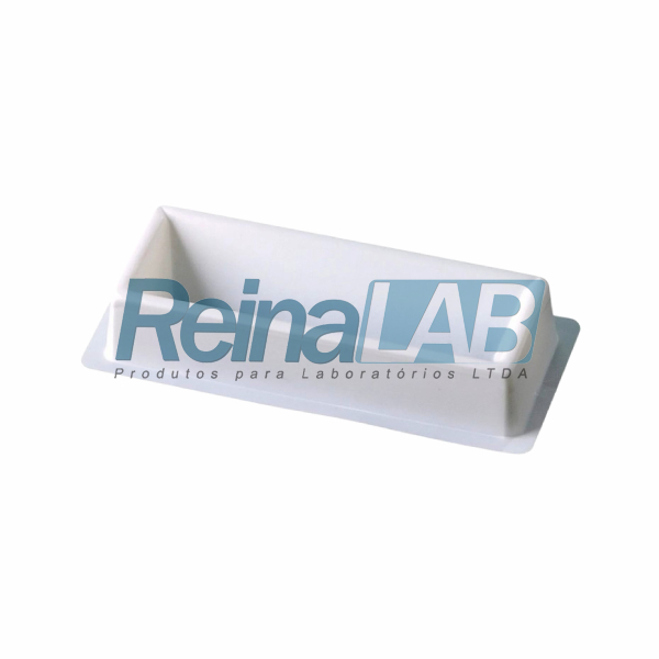 Reservatório de Reagentes (Tipo Coxinho) sem Tampa para Micropipetas - Cap. 55ml - Pacote com 10un.