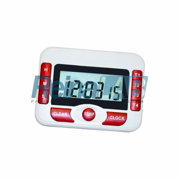 Timer Digital com 4 Canais Independentes e Mostrador dos Tempos