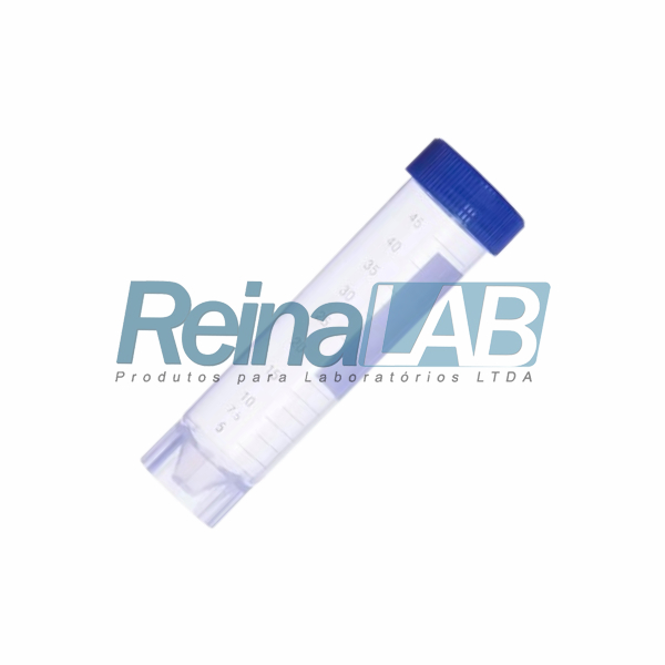 Tubo de Centrífuga em (PP) Graduado Fundo Autossustentável (Falcon) com Rosca - Cap. 50ml - Pacote com 50un.